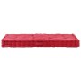 Cushion for pallets, burgundy cotton, 120x80x10 cm by vidaXL, Cushions for chairs and sofas - Ref: Foro24-48684, Price: 60,39...