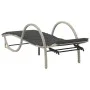 Tumbona con cojín ratán sintético gris claro 60x199x42 cm de vidaXL, Tumbonas - Ref: Foro24-368262, Precio: 140,72 €, Descuen...
