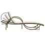 Liege mit beigem synthetischem Rattankissen 60x199x42 cm von vidaXL, Liegen - Ref: Foro24-368260, Preis: 140,72 €, Rabatt: %