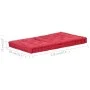 Cojín para palés algodón burdeos 120x80x10 cm de vidaXL, Cojines para sillas y sofás - Ref: Foro24-48684, Precio: 59,46 €, De...