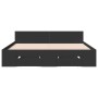 Cama con cajones madera de ingeniería negro 120x200 cm de vidaXL, Camas y somieres - Ref: Foro24-3280756, Precio: 191,29 €, D...