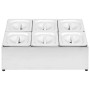 Gastronorm Tabletthalter mit 6 Tabletts 1/6 Edelstahl von vidaXL, Behälter für Küchenutensilien - Ref: Foro24-51224, Preis: 1...