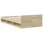 Sonoma oak engineered wood bed with drawer 75x190 cm by vidaXL, Beds and slatted bases - Ref: Foro24-3280806, Price: 118,68 €...