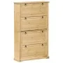 Corona Schuhschrank aus massivem Kiefernholz 99x32x163,5 cm von vidaXL, Schuhregale und Schuhorganisatoren - Ref: Foro24-4002...