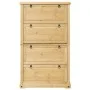 Corona Schuhschrank aus massivem Kiefernholz 99x32x163,5 cm von vidaXL, Schuhregale und Schuhorganisatoren - Ref: Foro24-4002...