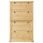 Corona shoe cabinet solid pine wood 99x32x163.5 cm by vidaXL, Shoe racks and shoe organizers - Ref: Foro24-4002787, Price: 19...