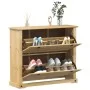 Corona shoe cabinet solid pine wood 99x32x85 cm by vidaXL, Shoe racks and shoe organizers - Ref: Foro24-4002785, Price: 139,0...