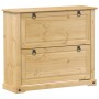 Corona shoe cabinet solid pine wood 99x32x85 cm by vidaXL, Shoe racks and shoe organizers - Ref: Foro24-4002785, Price: 134,2...