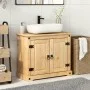 Corona bathroom sink cabinet solid pine wood 73x33x60 cm by vidaXL, bathroom vanities - Ref: Foro24-4002791, Price: 100,81 €,...