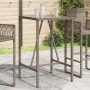 Grauer Outdoor-Stehtisch aus synthetischem Rattan, 70 x 70 x 110 cm von vidaXL, Gartentische - Ref: Foro24-368695, Preis: 114...
