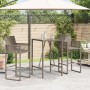 Grauer Outdoor-Stehtisch aus synthetischem Rattan, 70 x 70 x 110 cm von vidaXL, Gartentische - Ref: Foro24-368695, Preis: 114...