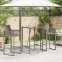 Gray synthetic rattan outdoor bar table 70x70x110 cm by vidaXL, Garden tables - Ref: Foro24-368695, Price: 123,38 €, Discount: %
