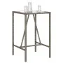 Gray synthetic rattan outdoor bar table 70x70x110 cm by vidaXL, Garden tables - Ref: Foro24-368695, Price: 123,38 €, Discount: %