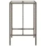 Gray synthetic rattan outdoor bar table 70x70x110 cm by vidaXL, Garden tables - Ref: Foro24-368695, Price: 123,38 €, Discount: %