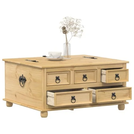 Corona Aufbewahrungsbox aus massivem Kiefernholz 90x78x45 cm von vidaXL, Aufbewahrungskisten - Ref: Foro24-4002770, Preis: 19...
