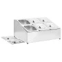 Gastronorm tray holder with 6 stainless steel 1/6 trays. by vidaXL, Kitchen utensil containers - Ref: Foro24-51224, Price: 11...
