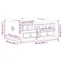 Corona Aufbewahrungsbox aus massivem Kiefernholz 90x78x45 cm von vidaXL, Aufbewahrungskisten - Ref: Foro24-4002770, Preis: 19...