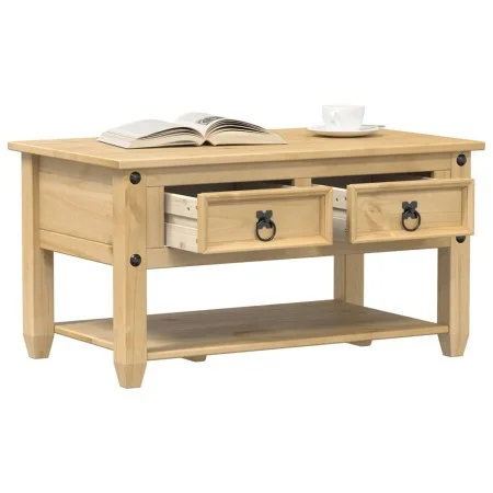 Corona Couchtisch mit Schubladen aus massivem Kiefernholz 85x50x45 cm von vidaXL, Couchtisch - Ref: Foro24-4002772, Preis: 10...