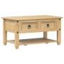 Corona coffee table with drawers solid pine wood 85x50x45 cm by vidaXL, Coffee table - Ref: Foro24-4002772, Price: 102,27 €, ...