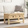 Mesa de centro cajones Corona madera maciza de pino 85x50x45 cm de vidaXL, Mesas de centro - Ref: Foro24-4002772, Precio: 100...