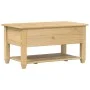 Corona Couchtisch mit Schubladen aus massivem Kiefernholz 85x50x45 cm von vidaXL, Couchtisch - Ref: Foro24-4002772, Preis: 10...