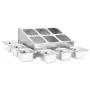 Gastronorm Tabletthalter mit 6 Tabletts 1/6 Edelstahl von vidaXL, Behälter für Küchenutensilien - Ref: Foro24-51224, Preis: 1...