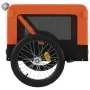 Bicycle pet trailer, iron frame, Oxford fabric, orange and black. by vidaXL, pet strollers - Ref: Foro24-93921, Price: 106,87...