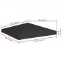 Toldo de cenador 270 g/m² 3x3 m negro
