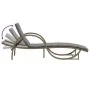 Lounger with beige synthetic rattan cushion 60x199x42 cm by vidaXL, Loungers - Ref: Foro24-368261, Price: 140,72 €, Discount: %