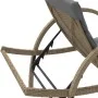 Lounger with beige synthetic rattan cushion 60x199x42 cm by vidaXL, Loungers - Ref: Foro24-368261, Price: 140,72 €, Discount: %