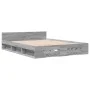 Sonoma gray engineered wood bed with drawers 120x200 cm by vidaXL, Beds and slatted bases - Ref: Foro24-3280760, Price: 168,8...
