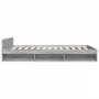 Sonoma gray engineered wood bed with drawers 120x200 cm by vidaXL, Beds and slatted bases - Ref: Foro24-3280760, Price: 168,8...