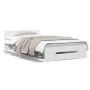 White engineered wood bed with drawer 90x200 cm by vidaXL, Beds and slatted bases - Ref: Foro24-3280797, Price: 133,29 €, Dis...