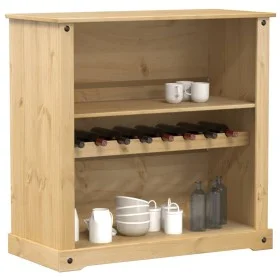 Corona wine rack solid pine wood 107.5x51x105.5 cm by vidaXL, Wine and liquor cabinets - Ref: Foro24-4002790, Price: 119,60 €...
