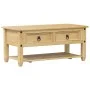 Corona coffee table with drawers solid pine wood 100x48x45 cm by vidaXL, Coffee table - Ref: Foro24-4002773, Price: 120,12 €,...