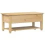 Mesa de centro cajones Corona madera maciza pino 100x48x45 cm de vidaXL, Mesas de centro - Ref: Foro24-4002773, Precio: 115,3...