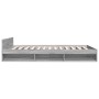 Sonoma gray engineered wood bed with drawers 135x190 cm by vidaXL, Beds and slatted bases - Ref: Foro24-3280774, Price: 154,6...