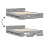 Cama con cajones madera de ingeniería gris Sonoma 135x190 cm de vidaXL, Camas y somieres - Ref: Foro24-3280774, Precio: 152,7...