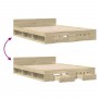 Bett aus Sonoma-Eichenholzwerkstoff mit Schubladen, 120 x 200 cm von vidaXL, Betten und Lattenroste - Ref: Foro24-3280757, Pr...