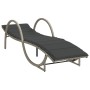 Liegestühle mit Tisch 2 Stück in hellem grauen Kunststoff-Rattan von vidaXL, Liegen - Ref: Foro24-368268, Preis: 271,89 €, Ra...
