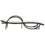 Tumbonas con mesita 2 unidades ratán sintético negro by vidaXL, Loungers - Ref: Foro24-368263, Price: 262,22 €, Discount: %