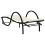 Liegestühle mit Tisch 2 Stück in schwarzem synthetischem Rattan von vidaXL, Liegen - Ref: Foro24-368263, Preis: 262,23 €, Rab...