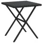Liegestühle mit Tisch 2 Stück in schwarzem synthetischem Rattan von vidaXL, Liegen - Ref: Foro24-368263, Preis: 262,23 €, Rab...
