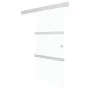 ESG glass and silver aluminum sliding door 90x205 cm by vidaXL, Doors - Ref: Foro24-288059, Price: 259,99 €, Discount: %