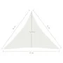 Toldo de vela blanco HDPE 160 g/m² 6x6x6 m de vidaXL, Sombrillas - Ref: Foro24-311267, Precio: 40,63 €, Descuento: %