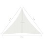 Weiße HDPE-Segelmarkise 160 g/m² 6x6x6 m von vidaXL, Sonnenschirme - Ref: Foro24-311267, Preis: 41,39 €, Rabatt: %