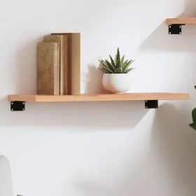 Light brown treated oak wood wall shelf 60x20x2cm by vidaXL, Shelves and shelves - Ref: Foro24-363641, Price: 27,21 €, Discou...