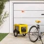 Remolque bicicleta mascotas hierro tela Oxford amarillo negro de vidaXL, Cochecitos para mascotas - Ref: Foro24-93924, Precio...