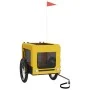 Trailer bicycle pets iron Oxford cloth yellow black by vidaXL, pet strollers - Ref: Foro24-93924, Price: 113,05 €, Discount: %
