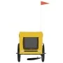 Trailer bicycle pets iron Oxford cloth yellow black by vidaXL, pet strollers - Ref: Foro24-93924, Price: 113,05 €, Discount: %